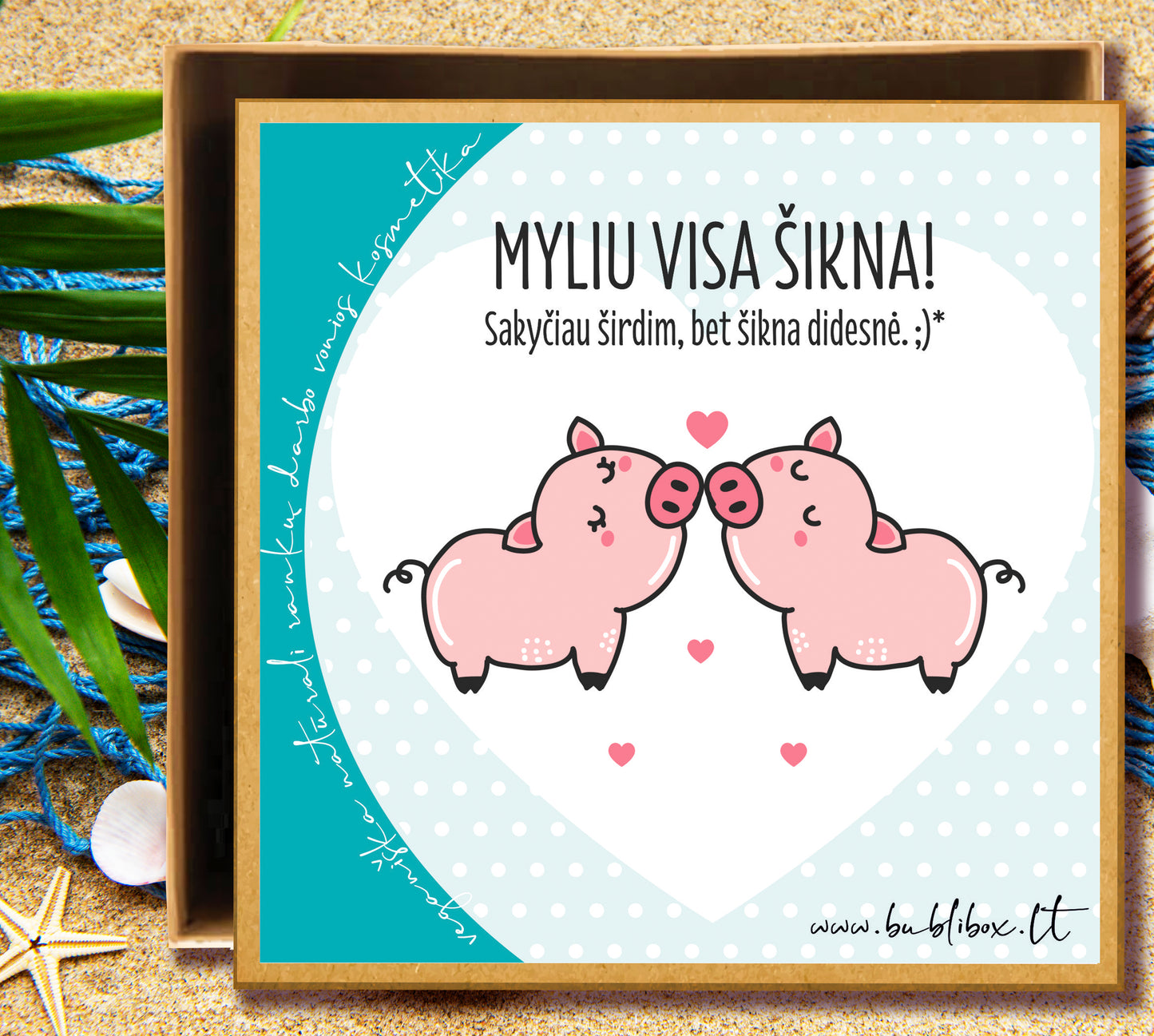 DOVANOS ĮPAKAVIMAS: myliu visa šikna