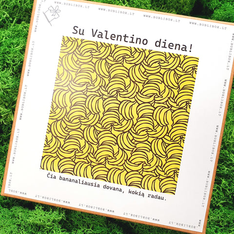 Dovanos įpakavimas BANANALIAUSIA DOVANA