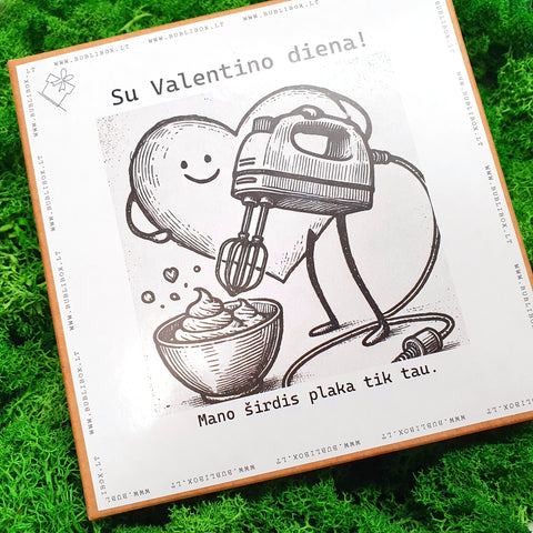 Dovanos įpakavimas PLAKA ŠIRDIS