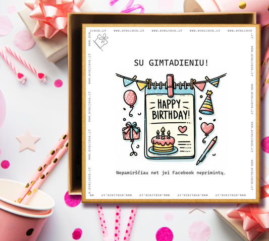 Dovanos įpakavimas NEPAMIRŠČIAU