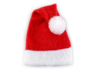 Kalėdinė kepurėlė (dušo gelio/vonios putų buteliukui)