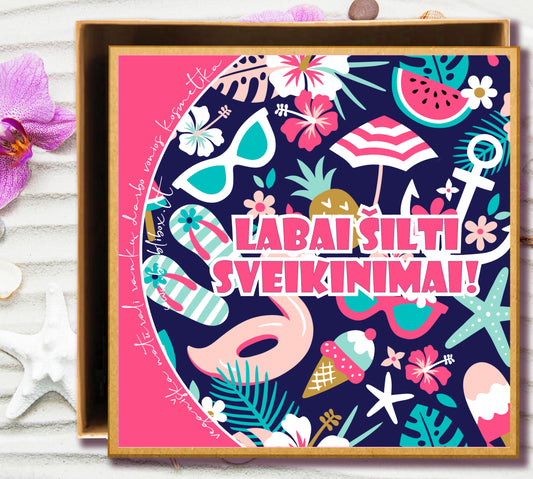 DOVANOS ĮPAKAVIMAS: labai šilti sveikinimai