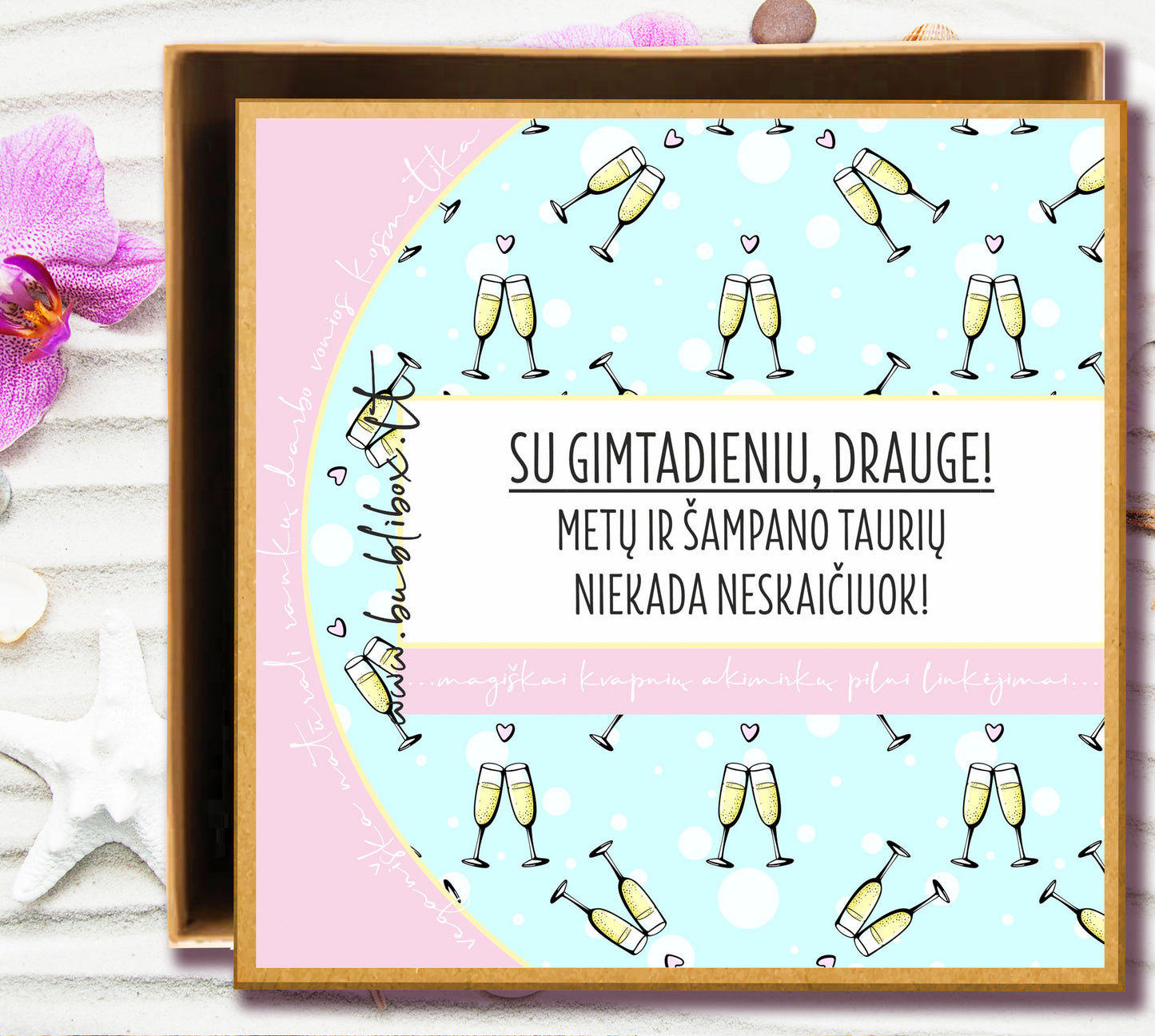 DOVANOS ĮPAKAVIMAS: #šampanėja jau
