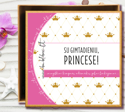 DOVANOS ĮPAKAVIMAS: su gimtadieniu, princese