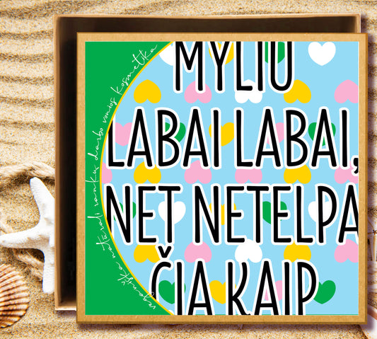 DOVANOS ĮPAKAVIMAS: net netelpa kaip ❤