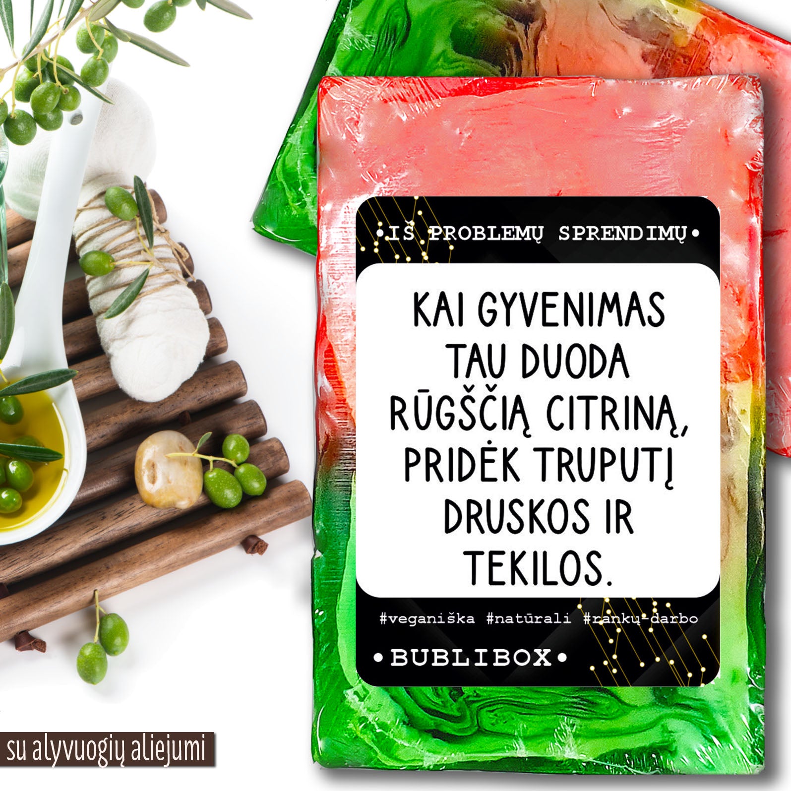 Išmintingas muilas IŠ PROBLEMŲ SPRENDIMŲ 100g